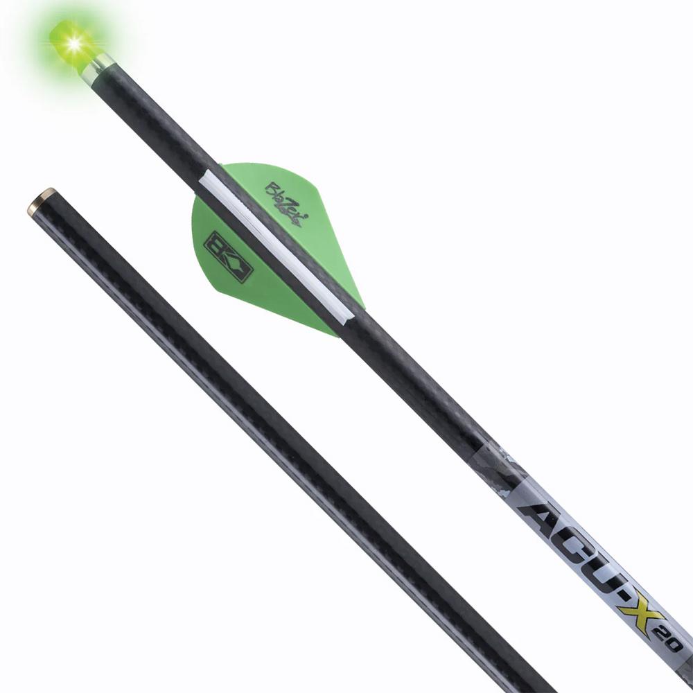 TenPoint ACU-X Lighted Carbon Arrows for Rail-less Forward Draw Crossbows 20" .001" 3/ct Picture of Tenpoint Crossbow Technologies ACU-X Lighted Carbon Arrows 20" .001" 3pk