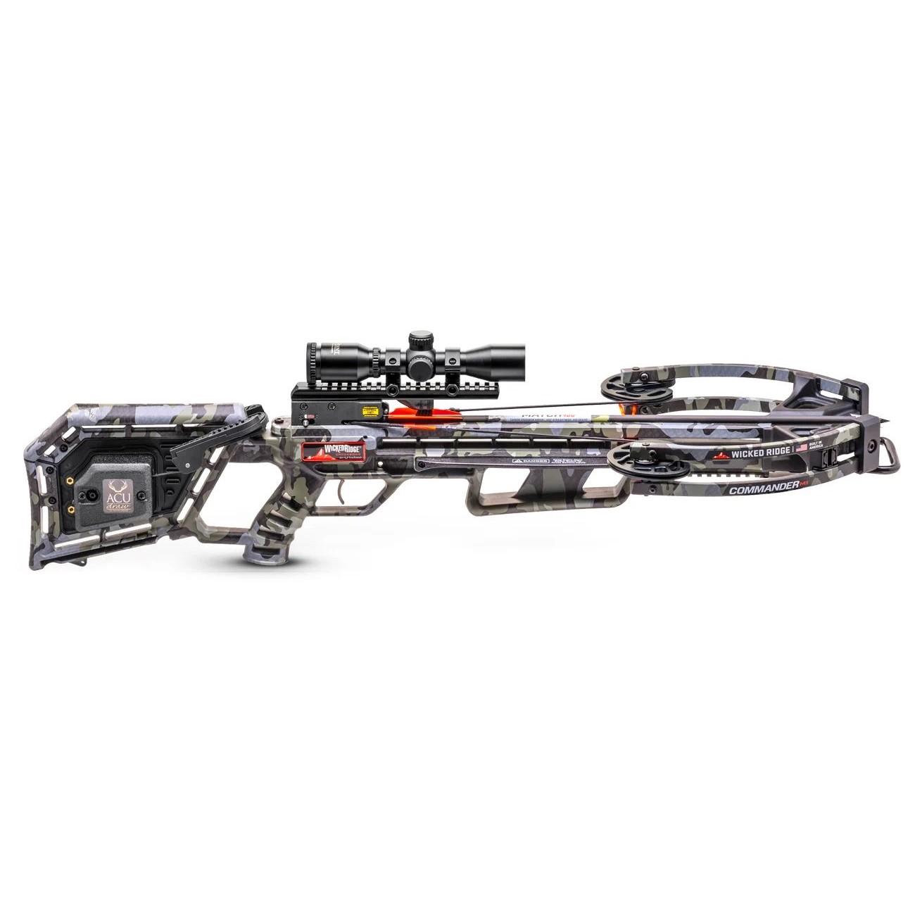 Wicked Ridge Commander M1 Crossbow ACUdraw Multi-Line Scope Peak Camo Picture of Tenpoint Crossbow Technologies Wicked Commander M1 ACUdraw Multi-Line Scope Peak Camo