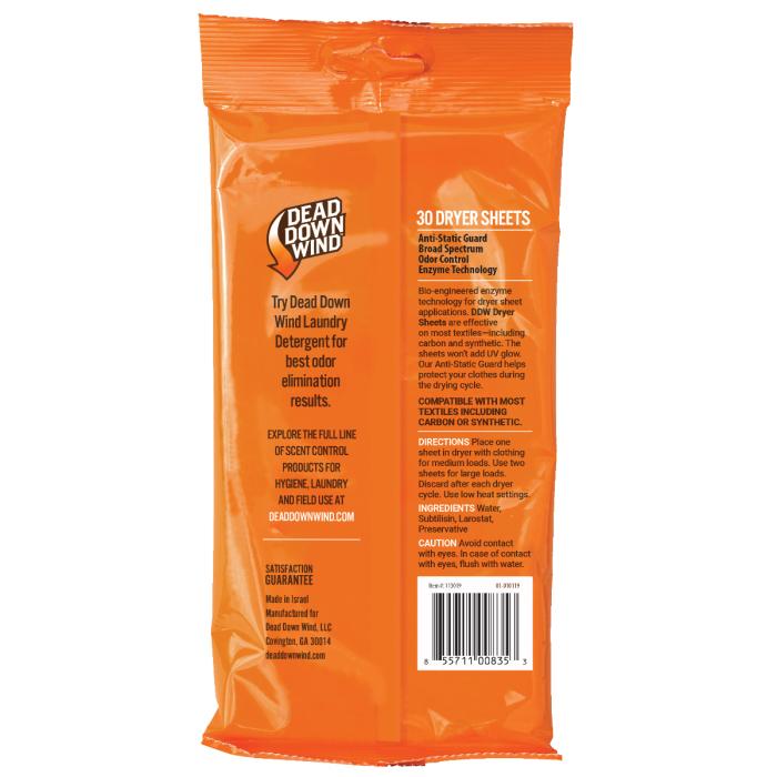 Dead Down Wind Dryer Sheets Value Pack 30/ct Picture of Dead Down Wind DBA Arcus Hunting Dead Down Wind Dryer Sheets Value Pack