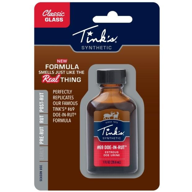 Tinks #69 Doe-In-Rut Synthetic 1oz Glass Bottle Picture of Dead Down Wind DBA Arcus Hunting Tinks #69 Doe-In-Rut Synthetic 1oz Glass