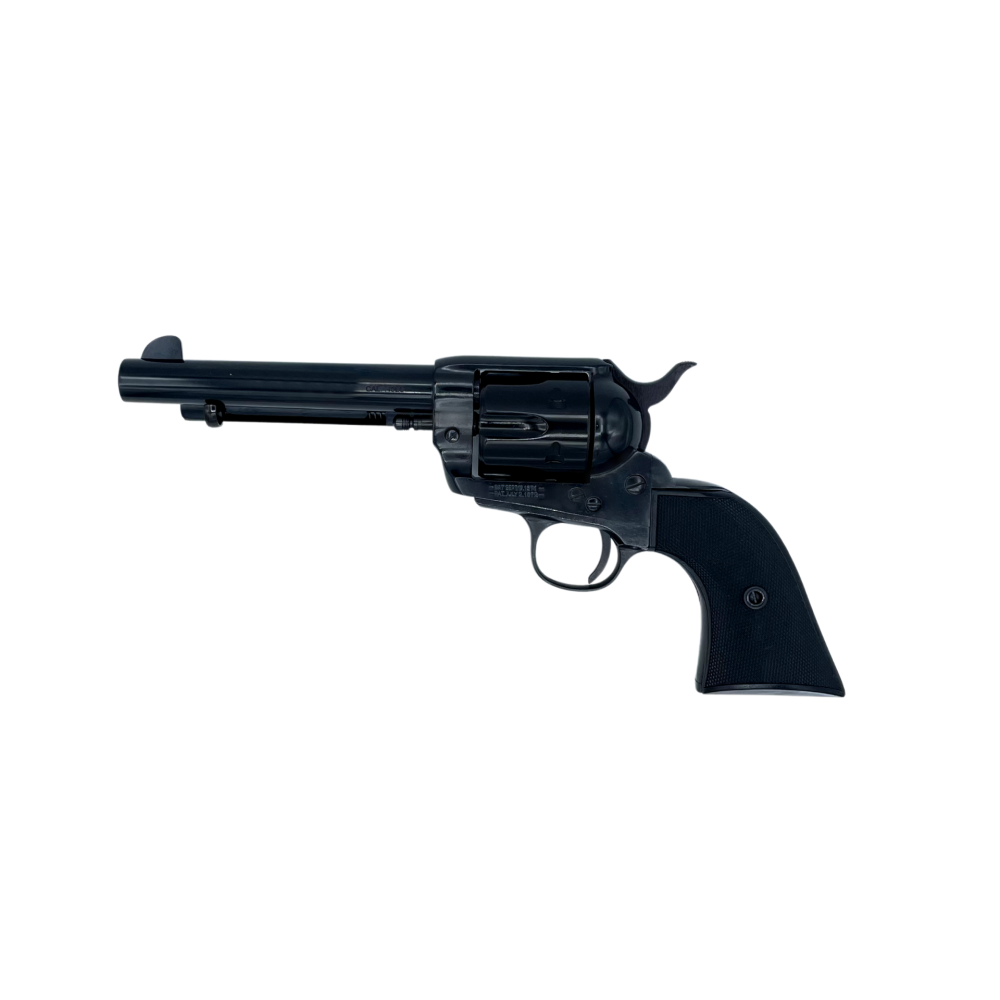 Taylor's 1873 SA Revolver .45 Colt 6rd Capacity 5.5" Barrel Black Picture of Taylor's & Company Firearms TAYLOR 1873 SA BLUED 5.5in .45LC BLACK GRIP