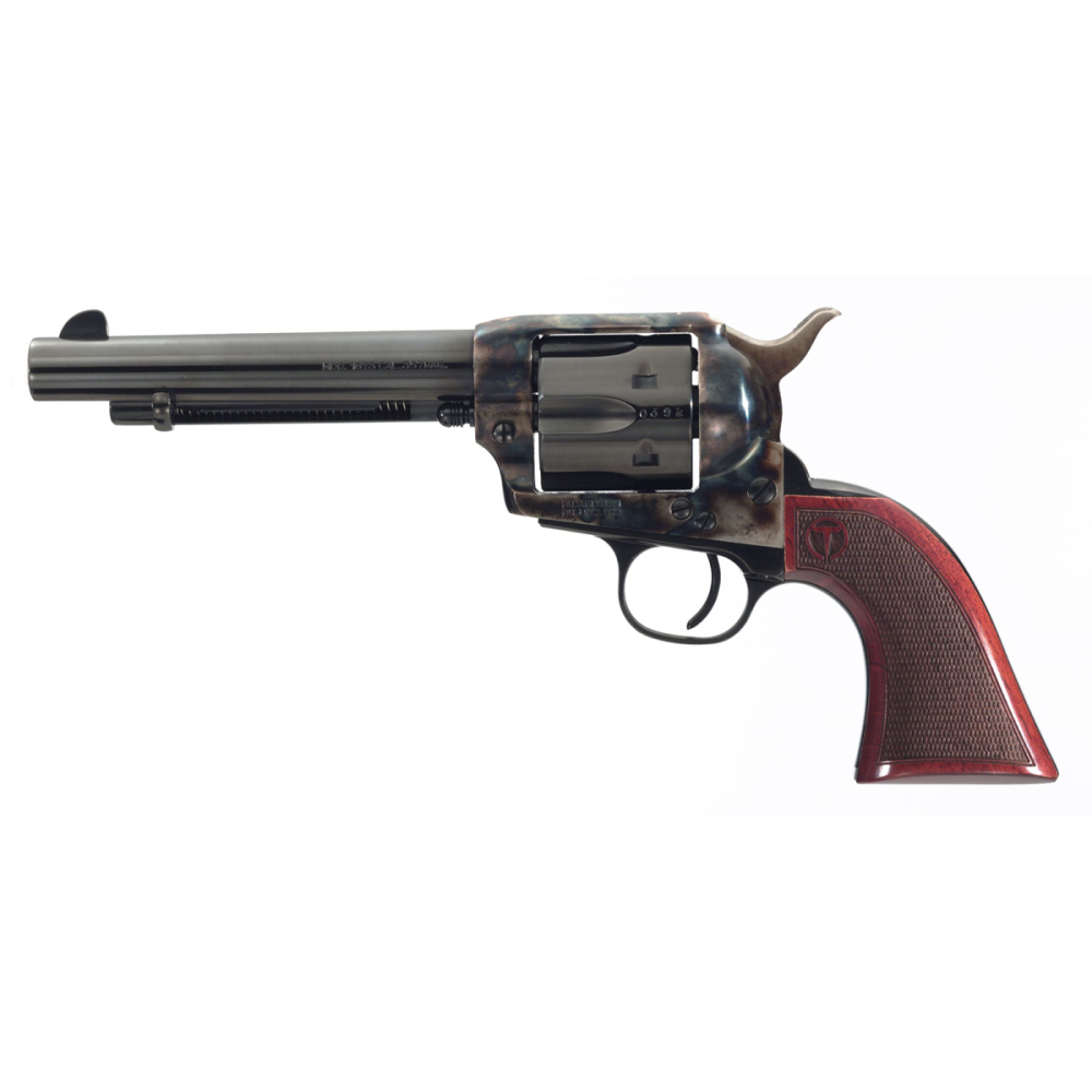 Taylor's Smokewagon Handgun .45 Colt 6rd Capacity 5.5" Barrel Black with Walnut Tuned Picture of Taylor's & Company Firearms TAYLOR SMOKEWAGON 5.5in .45LC TUNED