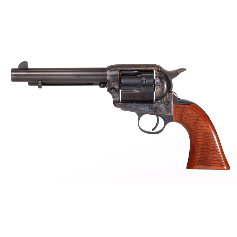 Taylor's Gunfighter Defender Handgun .357 Mag 6rd Capacity 5.5" Barrel Black with Walnut Tuned Picture of Taylor's & Company Firearms TAYLOR GUNFIGHTER DEFENDER 5.5in .357MAG TUNED