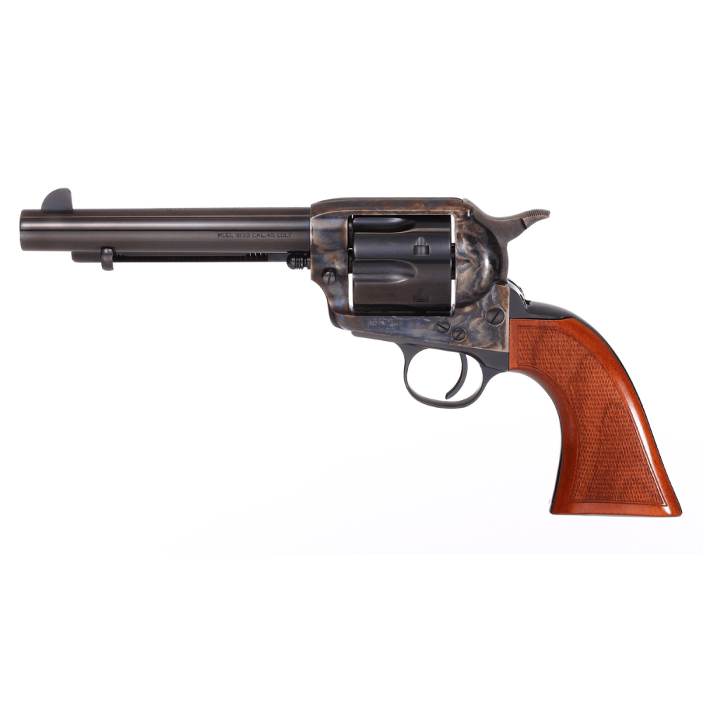 Taylor's Gunfighter Defender Handgun .45 Colt 6rd Capacity 5.5" Barrel Black with Walnut Tuned Picture of Taylor's & Company Firearms TAYLOR GUNFIGHTER DEFENDER 5.5in .45LC TUNED