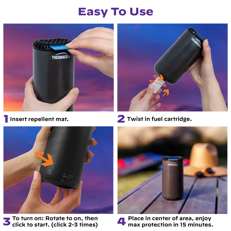 Thermacell Patio Shield Mosquito Repeller Forest Green Picture of Thermacell Repellents Inc. Thermacell Patio Shield Mosquito Repeller - Forest Green