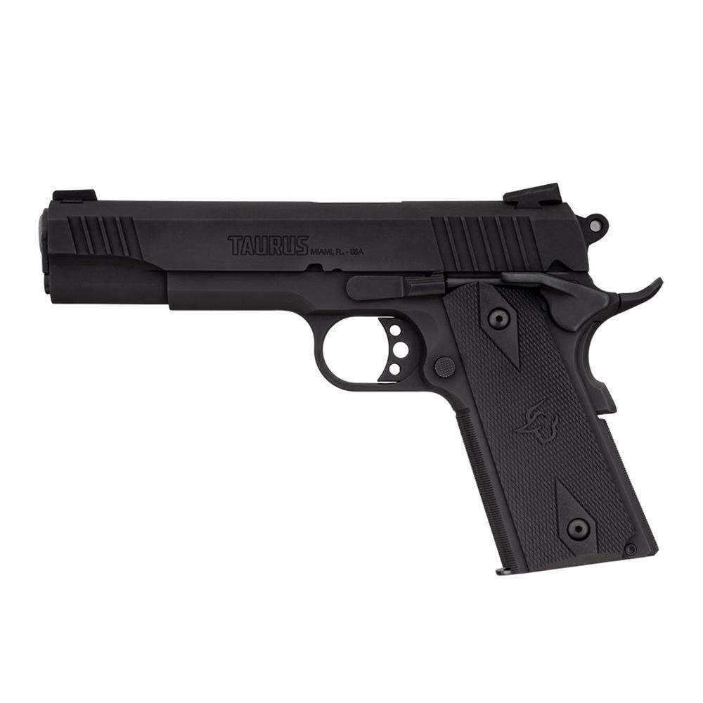 Taurus 1911 Handgun 9mm Luger 9rd Magazine 5" Barrel Black Picture of Taurus International Inc. 1911 9MM LUGER 5'' BBL BK/BK 9+1RND