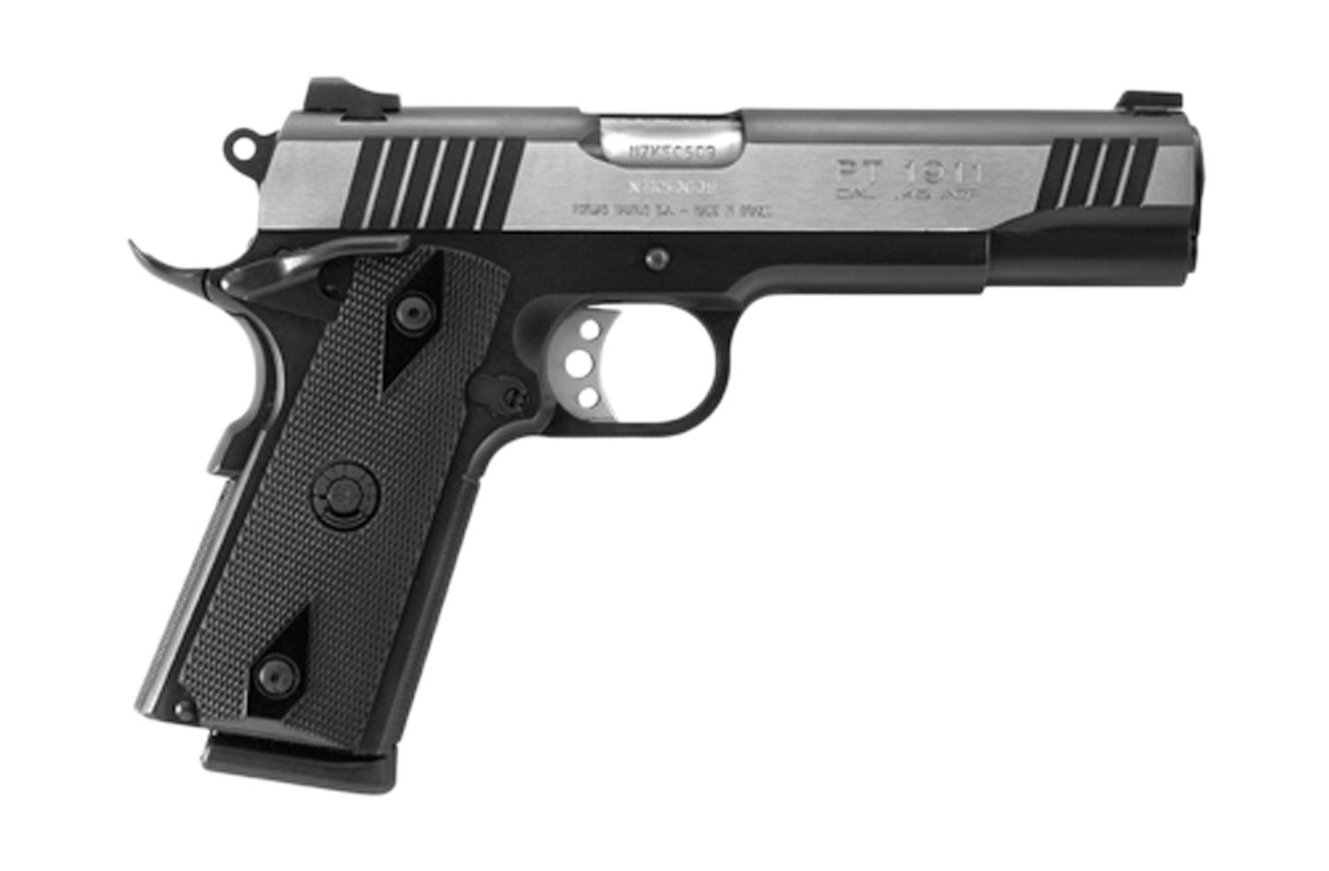 Taurus M1911 Handgun .45 ACP 8rd Magazine 5" Barrel Two-Tone Finish Picture of Taurus International Inc. PT1911 .45ACP BK/DUO 5'' 2x8