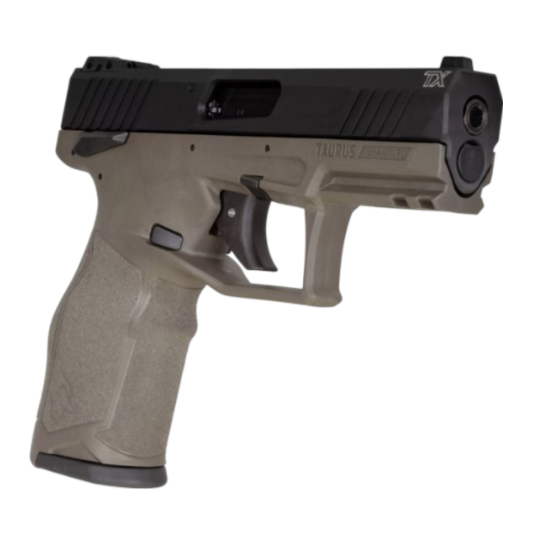 Taurus 2TX22 Handgun .22 LR 10rd Magazines(2) 4.1" Barrel Black Slide/ODG Frame Picture of Taurus International Inc. TAURUS 2TX 22 22LR 4.6'' ODG/BK 2x10RDS