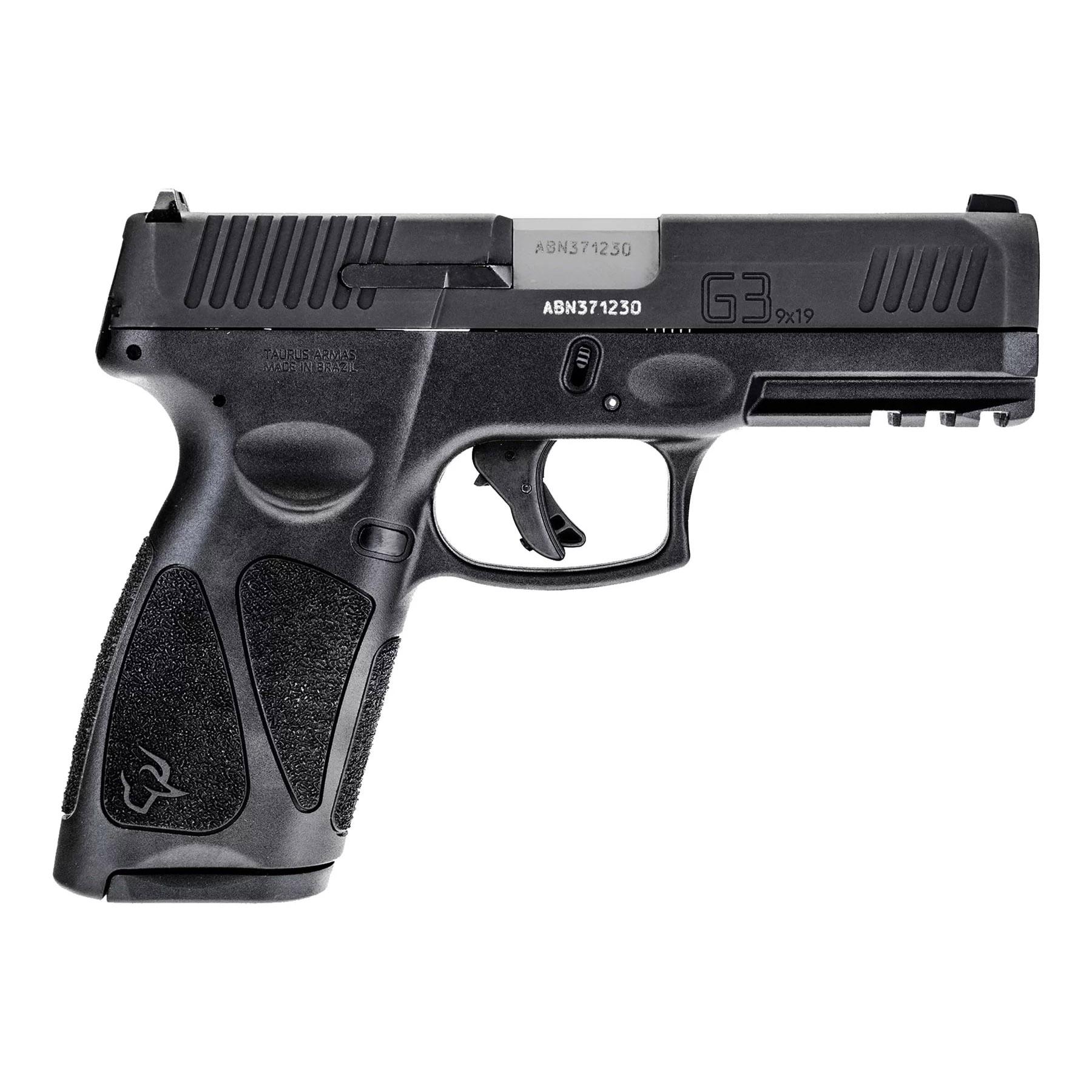 Taurus G3 MA Compliant Handgun 9mm Luger 10rd magazine 4" Barrel Black Grip Picture of Taurus International Inc. MassComp G3 9MM BK/BK 4'' 2x 10 RDS