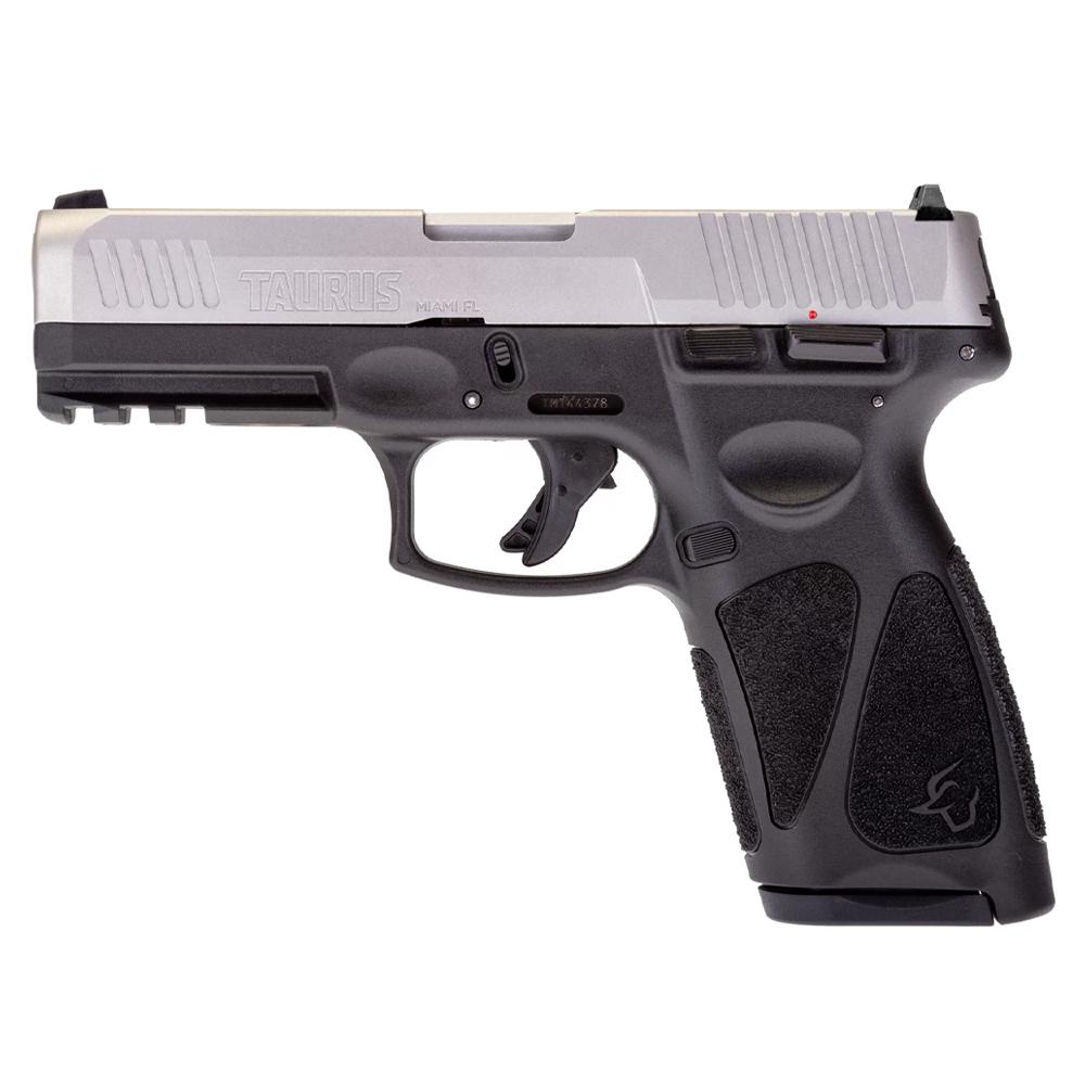 Taurus G3 Matte Stainless 9mm Luger Full Size 17rds Steel Sight 4" Barrel Picture of Taurus International Inc. G3B 9mm Luger BK/SS 4.0" Bl 1x15 1x17 Rds