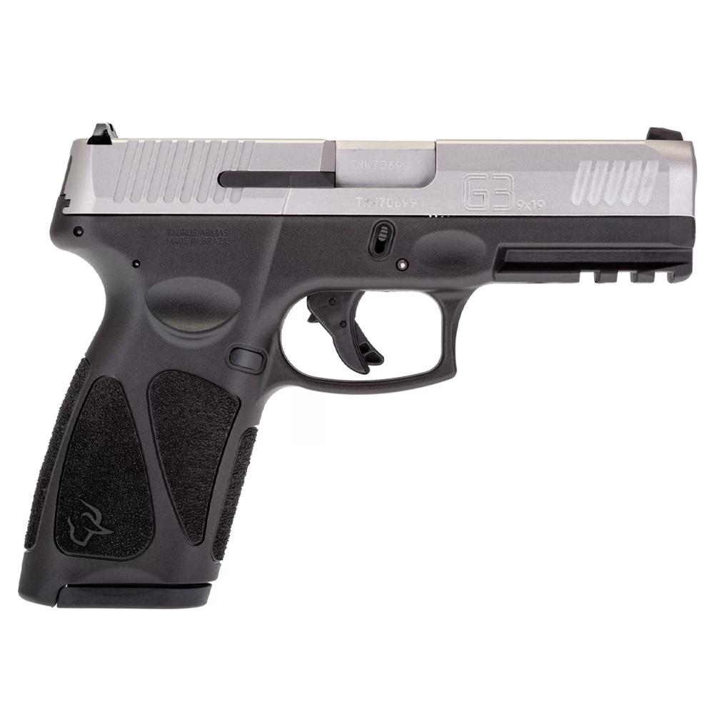 Taurus G3 Matte Stainless 9mm Luger Full Size 17rds Steel Sight 4" Barrel