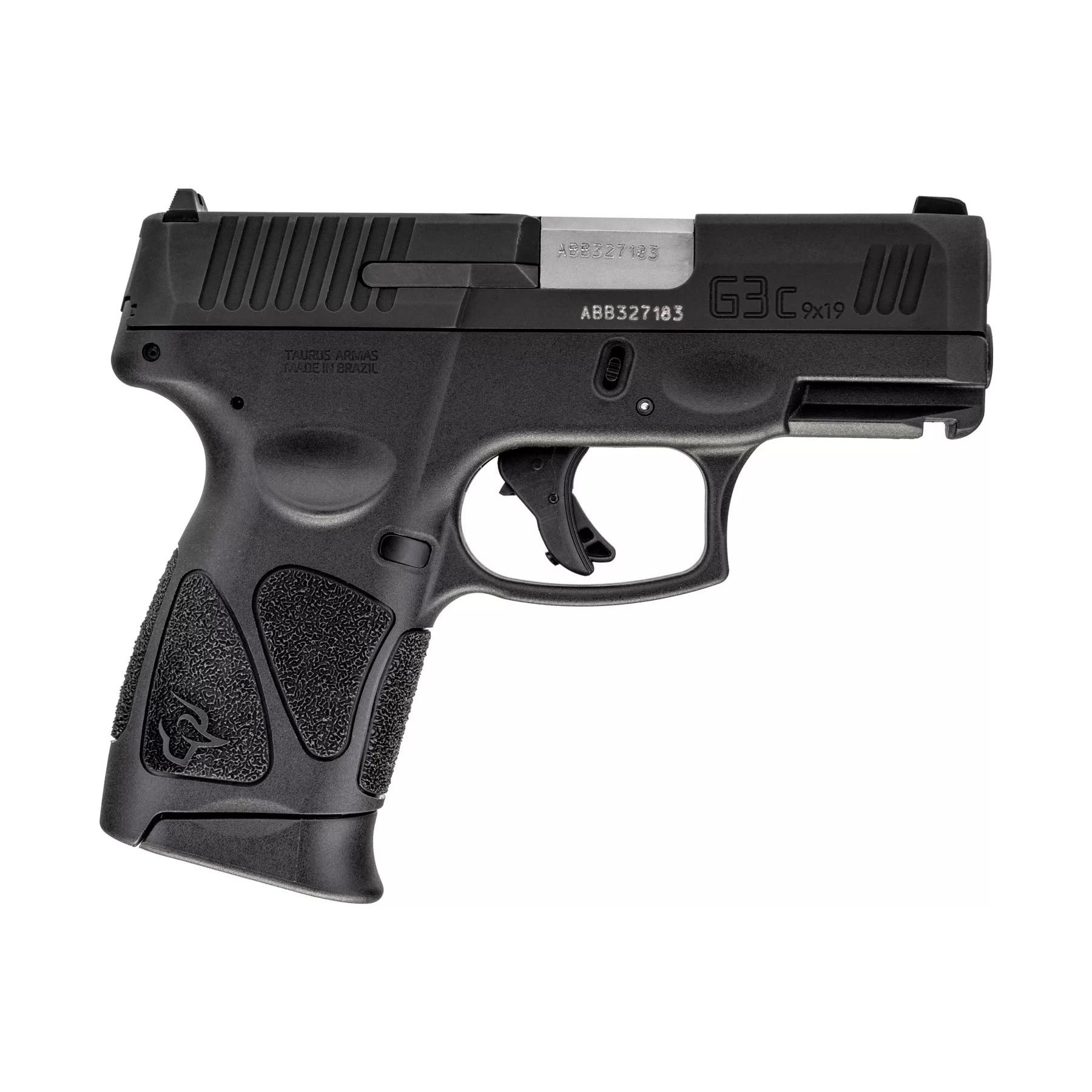 Taurus G3C Handgun 9mm Luger 10rd Magazines(2) 3.26'' Barrel Black Slide/Frame