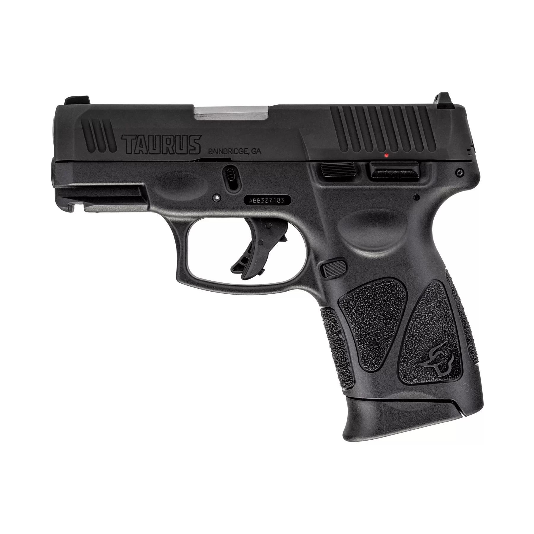 Taurus G3C Handgun 9mm Luger 10rd Magazines(2) 3.26'' Barrel Black Slide/Frame Picture of Taurus International Inc. TAURUS G3C 9MM BK/BK 3.26 IN BL 2X10 RDS