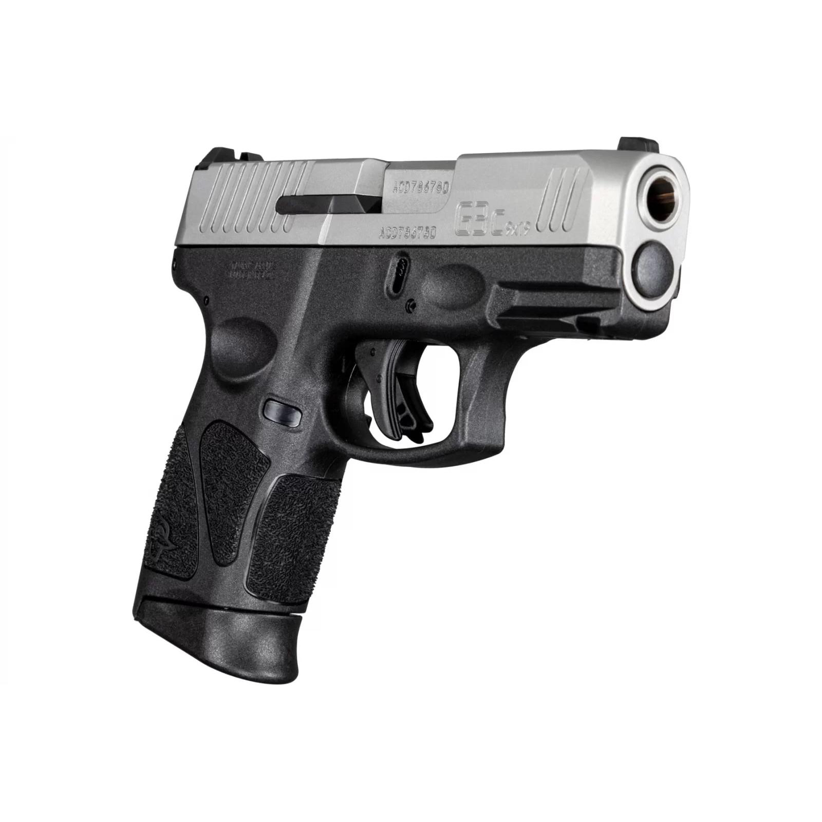 Taurus G3c Stainless Steel 9mm Luger Compact 12rd 3.2" Barrel Picture of Taurus International Inc. G3C 9MM BLACK/STAINLESS 3.26 '' 3x12