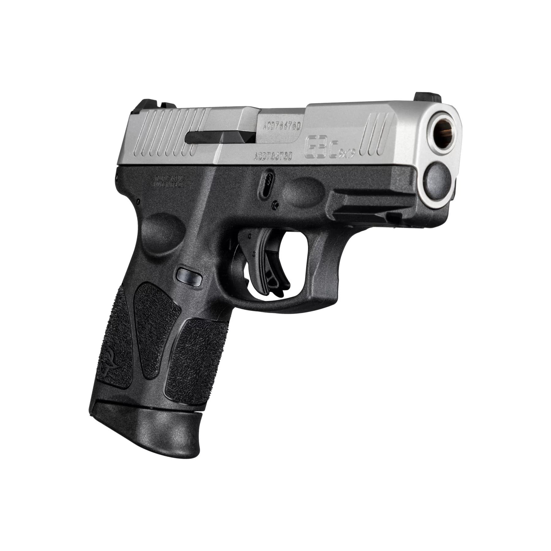 Taurus G3C Handgun 9mm Luger 12rd Magazines(2) 3.26'' Barrel Stainless Slide/Black Grip Picture of Taurus International Inc. TAURUS G3C 9MM BK/SS 3.26 IN BL 2X12 RDS