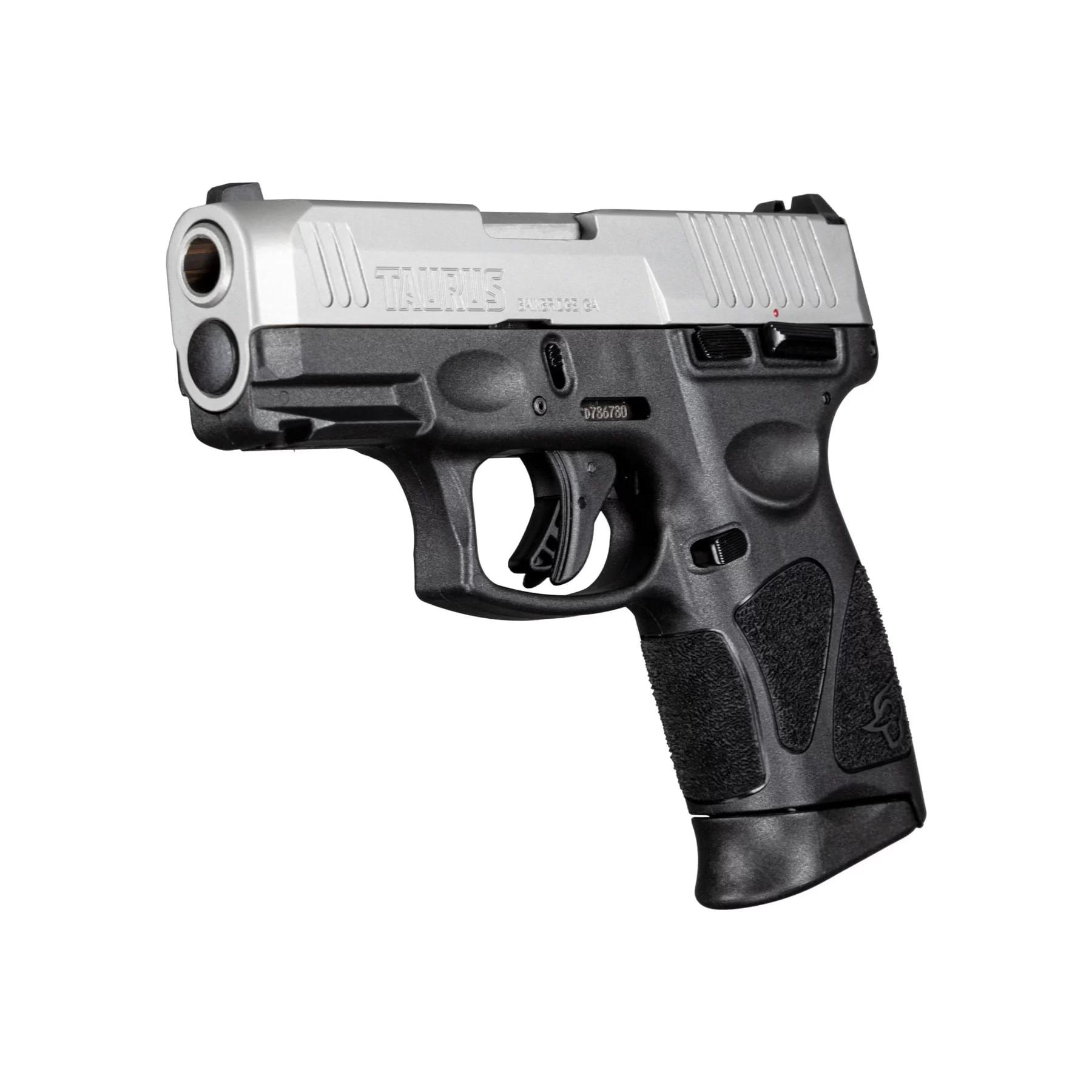 Taurus G3C Handgun 9mm Luger 12rd Magazines(2) 3.26'' Barrel Stainless Slide/Black Grip Picture of Taurus International Inc. TAURUS G3C 9MM BK/SS 3.26 IN BL 2X12 RDS