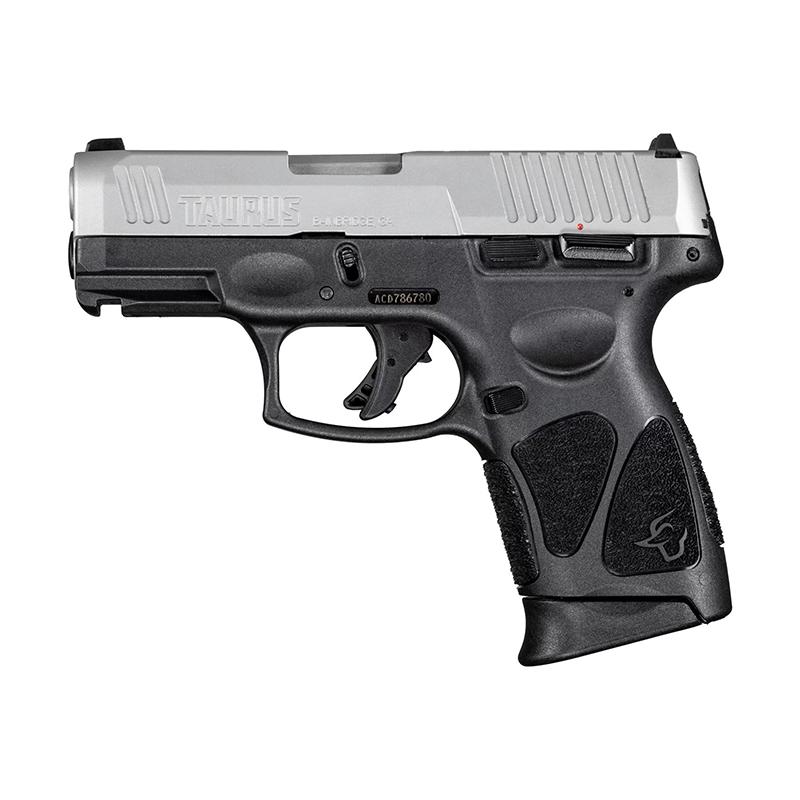 Taurus G3C Handgun 9mm Luger 12rd Magazines(2) 3.26'' Barrel Stainless Slide/Black Grip Picture of Taurus International Inc. TAURUS G3C 9MM BK/SS 3.26 IN BL 2X12 RDS