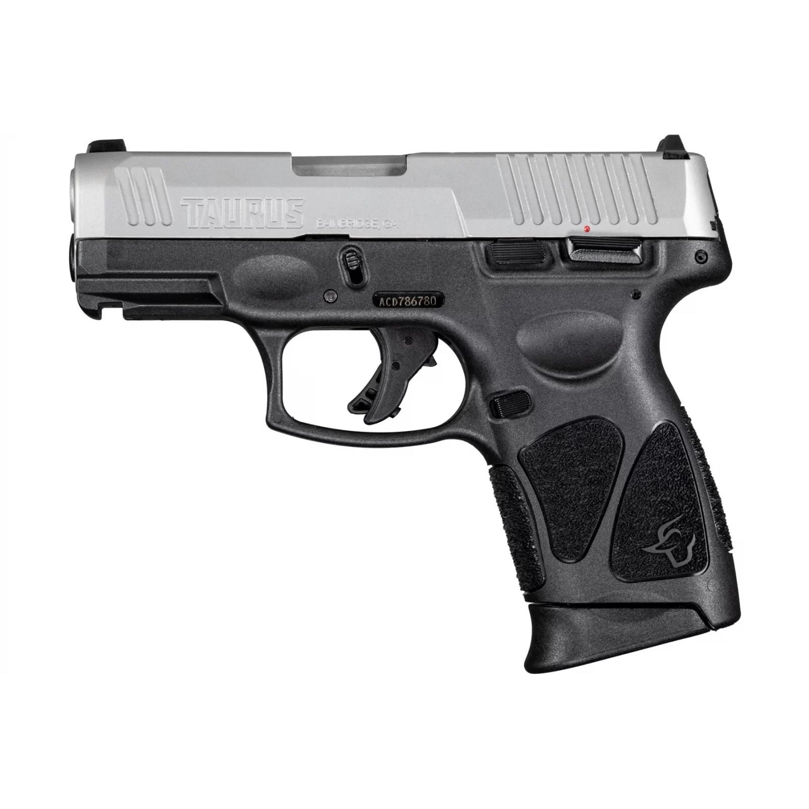 Taurus G3c Stainless Steel 9mm Luger Compact 12rd 3.2" Barrel Picture of Taurus International Inc. G3C 9MM BLACK/STAINLESS 3.26 '' 3x12