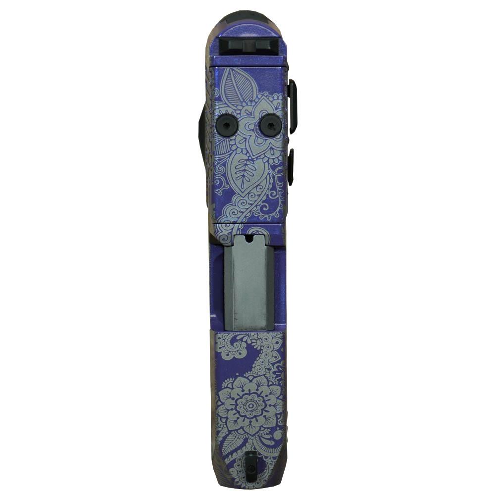 Taurus G3C Custom "Purple Paisley"  T.O.R.O. Handgun 9mm Luger 12/rd Magazines (3) 3.2" Barrel Optic Ready Picture of Taurus International Inc. G3C 9MM BLACK/BLACK 3.26" 3x12 OPTIC READY PURPLE PAISLEY