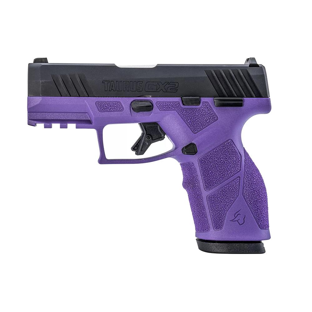 Taurus GX2 Handgun 9mm Luger 10rd Magazines (2) 3.38" Barrel Dark Purple Frame/Black Slide Picture of Taurus International Inc. TAURUS GX2 9MM 3.38'' 2x10 RDS DP/BK