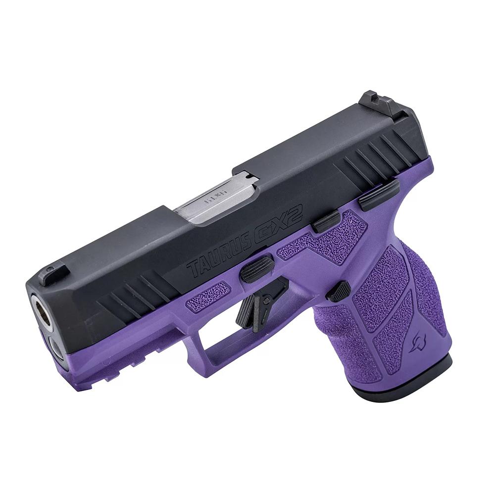 Taurus GX2 Handgun 9mm Luger 10rd Magazines (2) 3.38" Barrel Dark Purple Frame/Black Slide Picture of Taurus International Inc. TAURUS GX2 9MM 3.38'' 2x10 RDS DP/BK