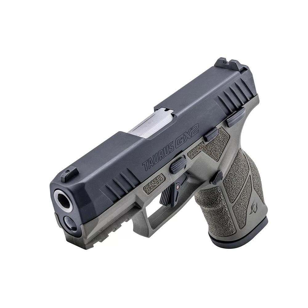Taurus GX2 Handgun 9mm Luger 13rd Magazines (2) 3.38" Barrel OD Green Frame/Black Slide Picture of Taurus International Inc. TAURUS GX2 9MM 3.38'' 2x13 RDS OG/BK