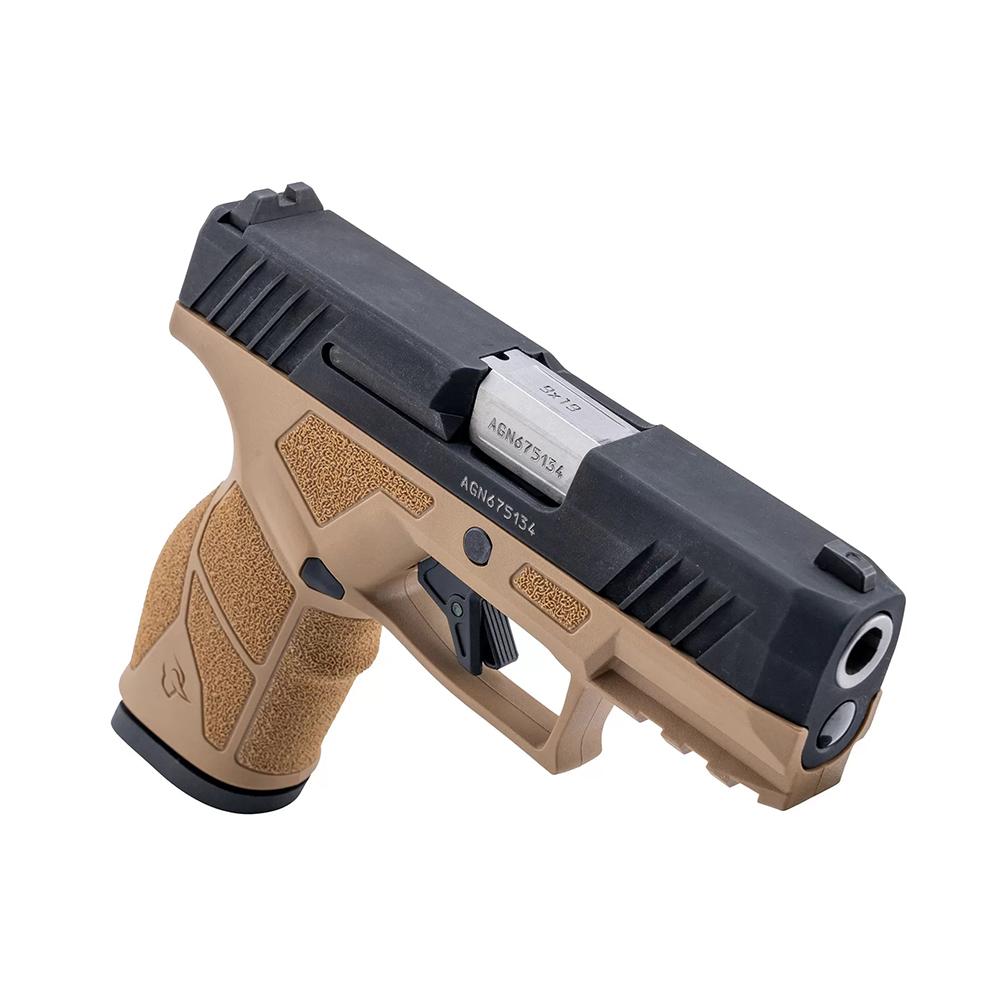 Taurus GX2 Handgun 9mm Luger 13rd Magazines (2) 3.38" Barrel Tan Frame/Black Slide Picture of Taurus International Inc. TAURUS GX2 9MM 3.38'' 2x13 RDS TAN/BK