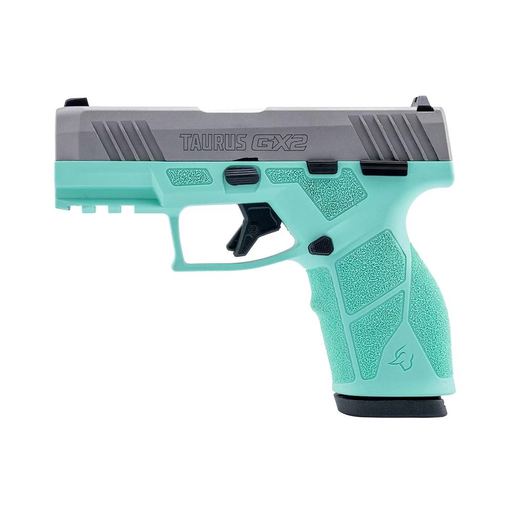 Taurus GX2 Handgun 9mm Luger 13rd Magazines (2) 3.38" Barrel Cyan Frame/Stainless Slide Picture of Taurus International Inc. TAURUS GX2 9MM 3.38'' 2x13 RDS CY/SS