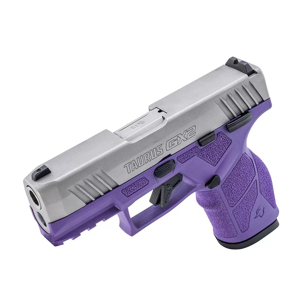 Taurus GX2 Handgun 9mm Luger 13rd Magazines (2) 3.38" Barrel Dark Purple Frame/Stainless Slide Picture of Taurus International Inc. TAURUS GX2 9MM 3.38'' 2x13 RDS DP/SS