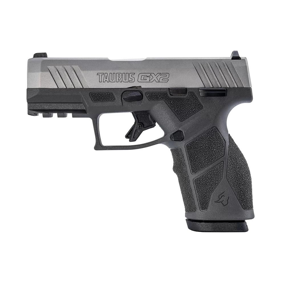 Taurus GX2 Handgun 9mm Luger 13rd Magazines (2) 3.38" Barrel Gray Frame/Stainless Slide Picture of Taurus International Inc. TAURUS GX2 9MM 3.38'' 2x13 RDS GR/SS