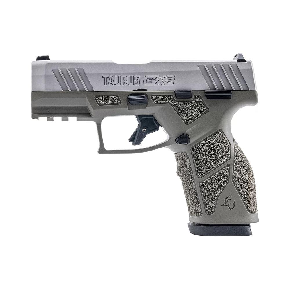 Taurus GX2 Handgun 9mm Luger 10rd Magazines (2) 3.38" Barrel OD Green Frame/Stainless Slide Picture of Taurus International Inc. TAURUS GX2 9MM 3.38'' 2x10 RDS OG/SS