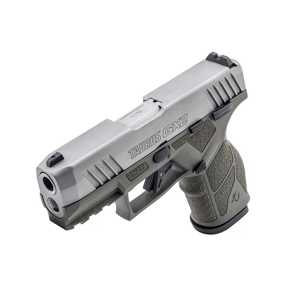 Taurus GX2 Handgun 9mm Luger 10rd Magazines (2) 3.38" Barrel OD Green Frame/Stainless Slide Picture of Taurus International Inc. TAURUS GX2 9MM 3.38'' 2x10 RDS OG/SS