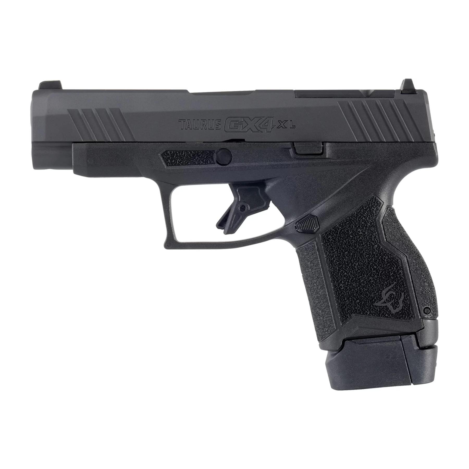Taurus GX4 XL TORO Handgun 9mm Luger 11&13rd Magazines 3.7" Barrel Flat Faced Target Trigger Picture of Taurus International Inc. TAURUS GX4 XL 9MM BK/BK 3.7'' 1x11 1x13 TORO