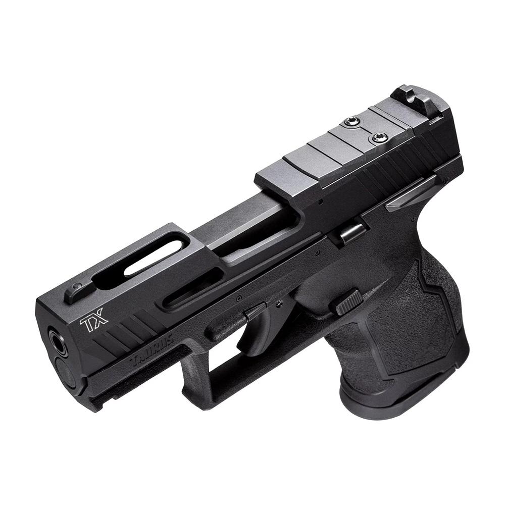 Taurus TX22 T.O.R.O. Compact Handgun .22LR 13rd Magazines(2) 3.5" Threaded Barrel Black Slide/Grip Picture of Taurus International Inc. TX22 COMPACT 22 LR BK/BK 3.5'' 2x13 RDS