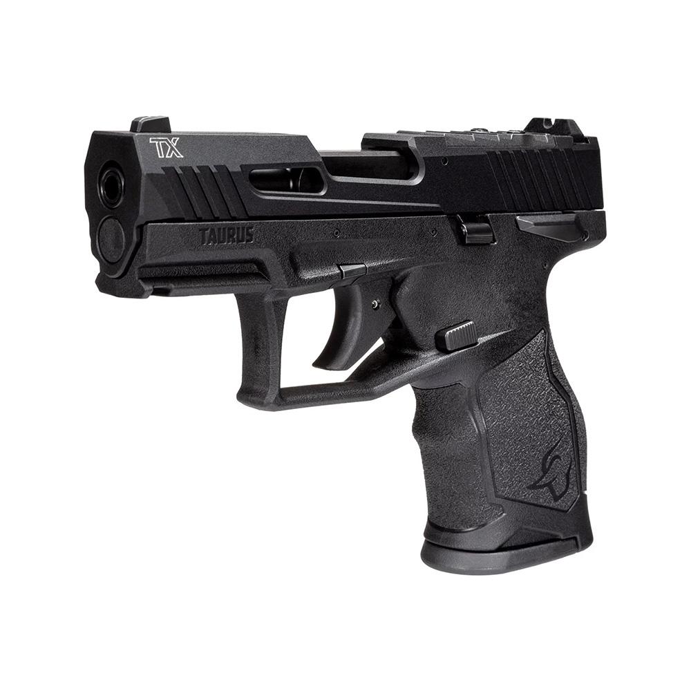 Taurus TX22 T.O.R.O. Compact Handgun .22LR 13rd Magazines(2) 3.5" Threaded Barrel Black Slide/Grip Picture of Taurus International Inc. TX22 COMPACT 22 LR BK/BK 3.5'' 2x13 RDS