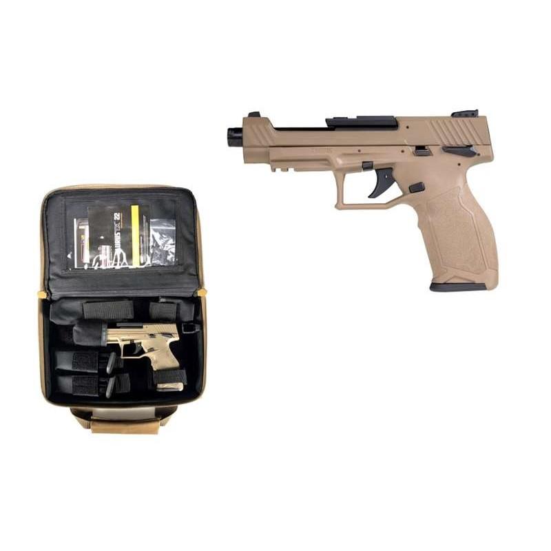 Taurus TX22 Competition Handgun .22 LR 16rd Magazines (3) 5.25" Barrel FDE with Soft Case Picture of Taurus International Inc. TAURUS TX 22 COMPETITION 22LR 5.4IN FDE/FDE 3x16 SOFT CASE