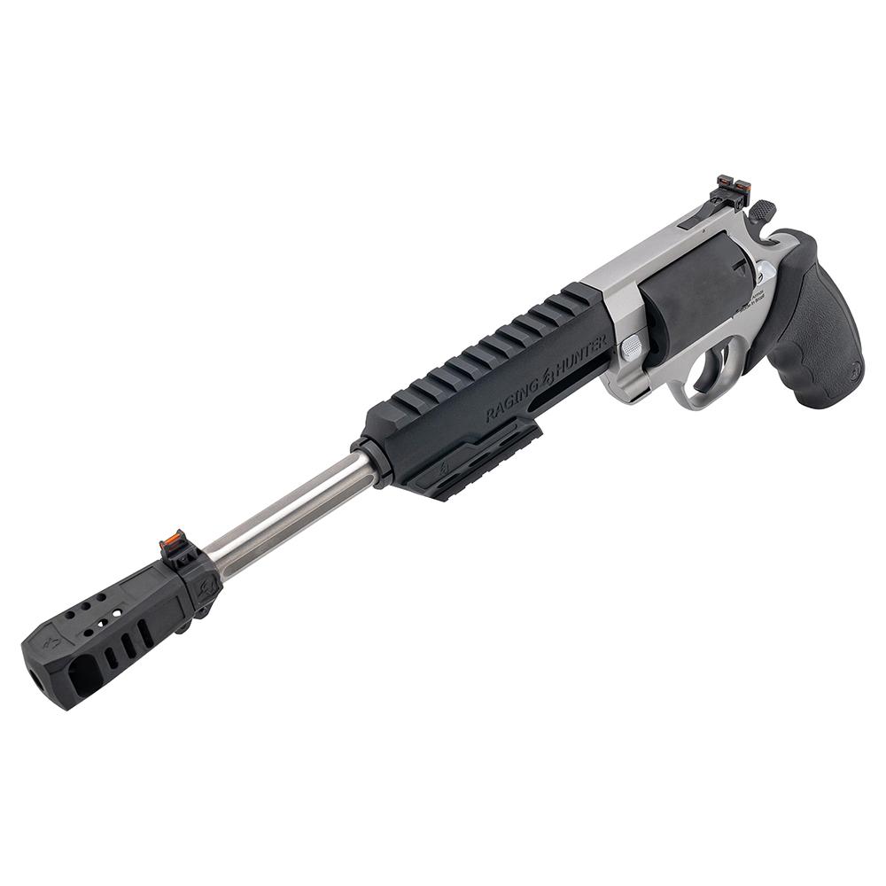 Taurus Raging Hunter Handgun 350 Legend 6rd Capacity 10.5" Barrel Two-Tone Black/Stainless Picture of Taurus International Inc. TAURUS RAGING HUNTER .350 LEGEND 10-1/2?? 6-RDS 2 TONE