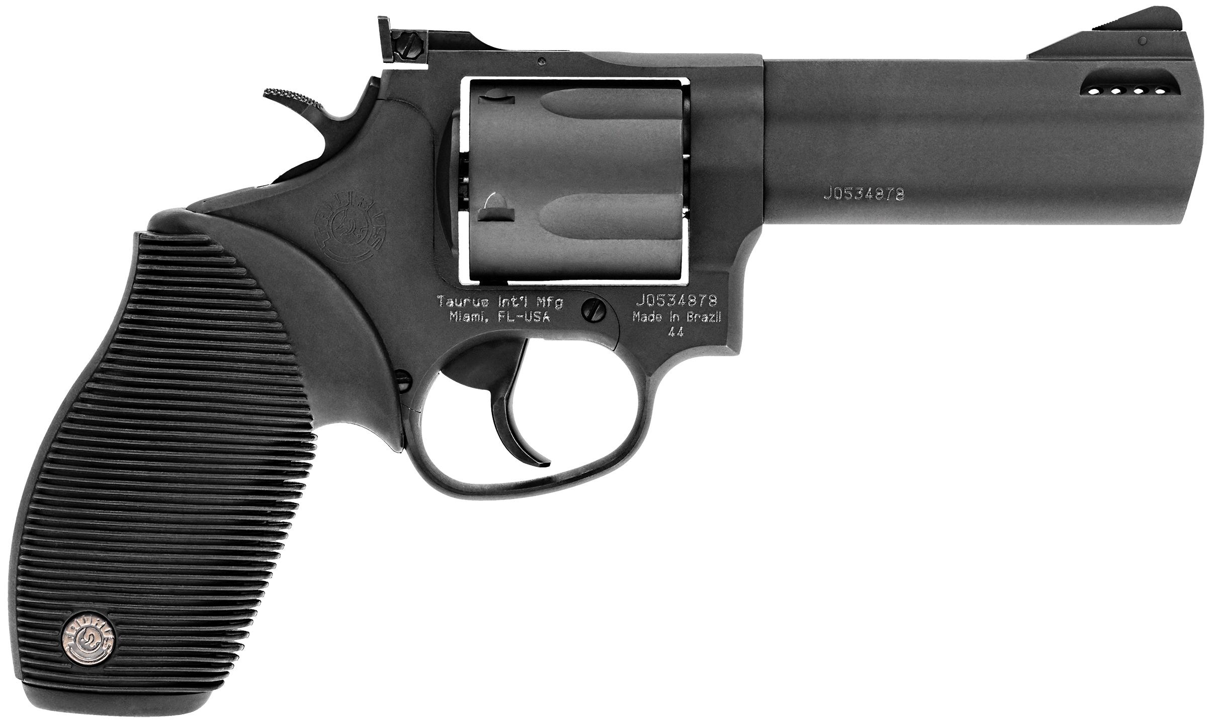 Taurus Tracker 44 Handgun .44 Mag 5rd Capacity 4" Barrel Matte Black Oxide Picture of Taurus International Inc. 44C 5RD 4 PRT AS BLUE