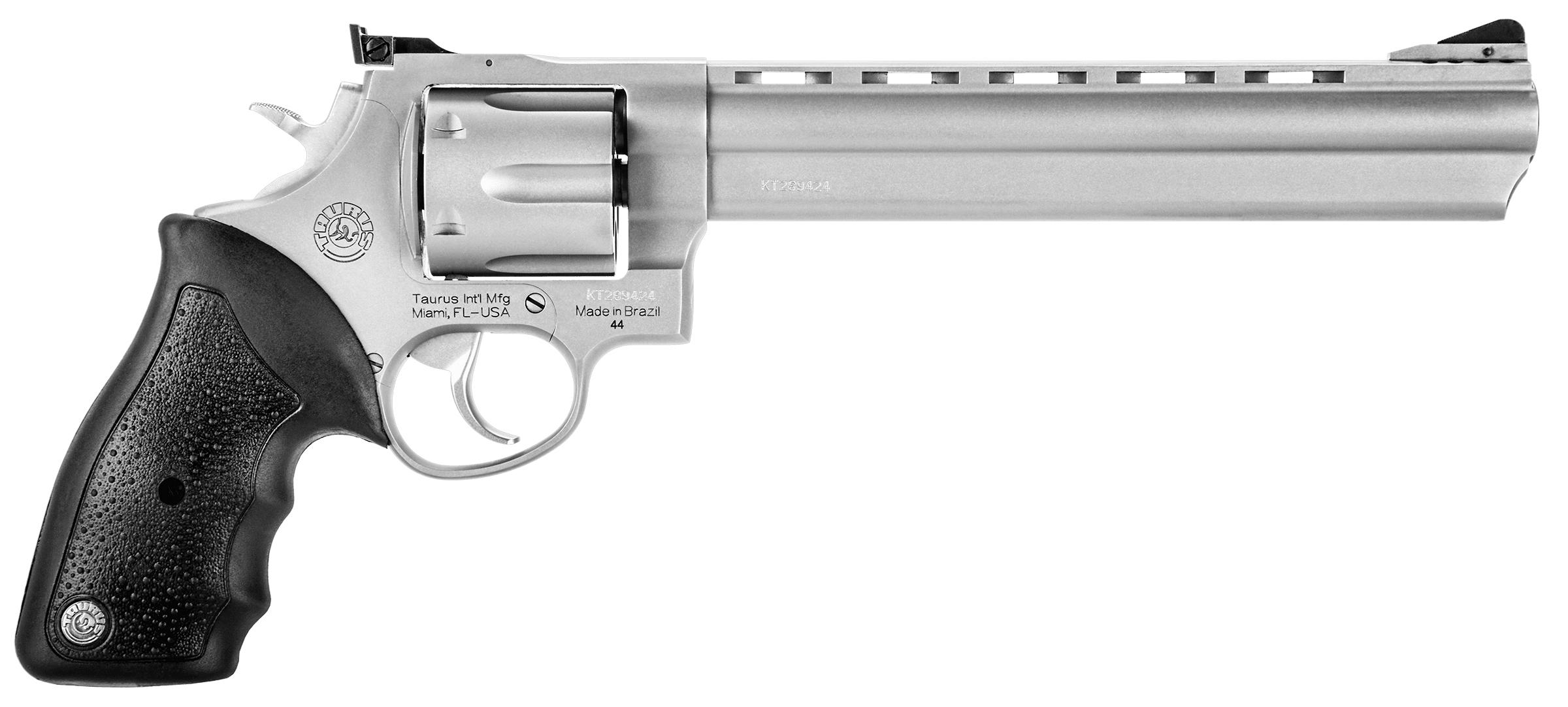 Taurus M44 Handgun .44 Mag 6rd Capacity 8.37" Ported Barrel Stainless Finish Picture of Taurus International Inc. 44 .44 6RD AS PRTD RG 8-3/8 STS