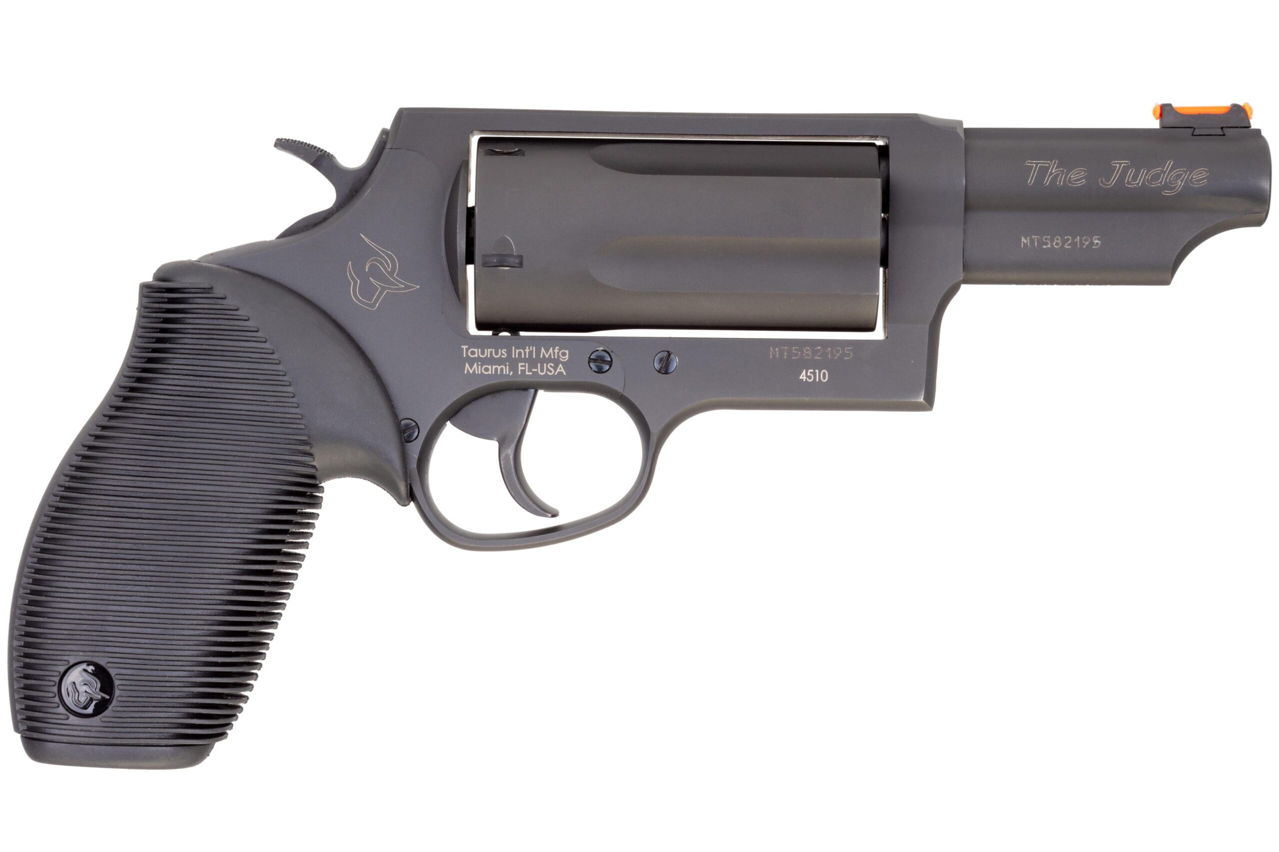 Taurus Judge Magnum Handgun .45 Colt/.410ga Mag 3" Barrel Matte Black Oxide Finish Picture of Taurus International Inc. M45-410 JUDGE MAG BLUE 5/SHOT 3" 3" BRL