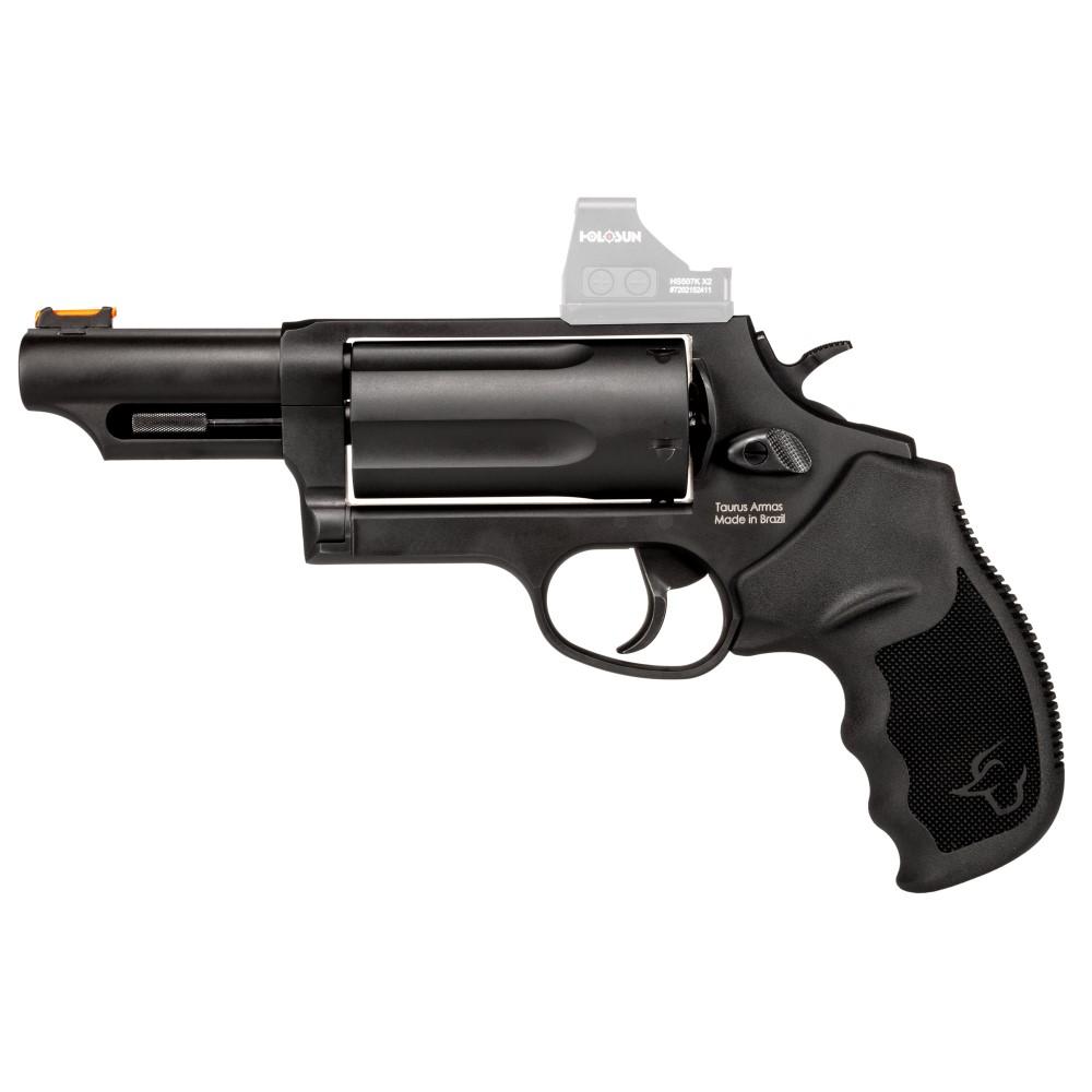 Taurus Judge Toro Mag Handgun .45 Colt/.410 GA 3" 5rd Capacity 3" Barrel Black Picture of Taurus International Inc. JUDGE .45 COLT/.410 GA MAG BK 3'' 5-RDS TORO