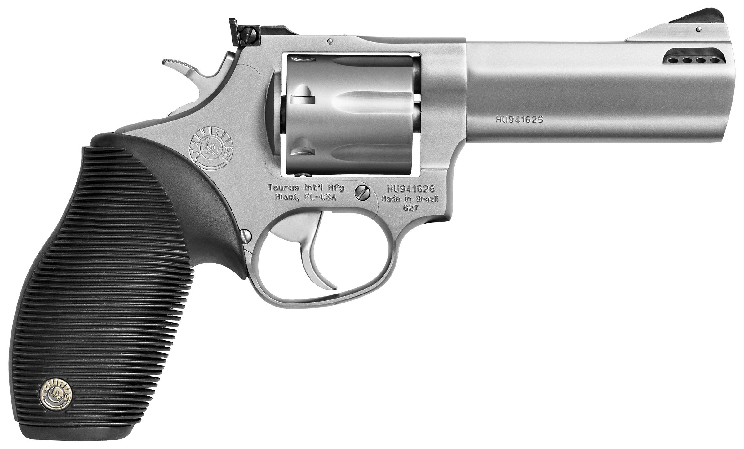 Taurus Tracker 627 Handgun .357 Mag 7rd Capacity 4" Barrel Matte Stainless Finish Picture of Taurus International Inc. M627 357 7RD AS RG 4 SS PORTED