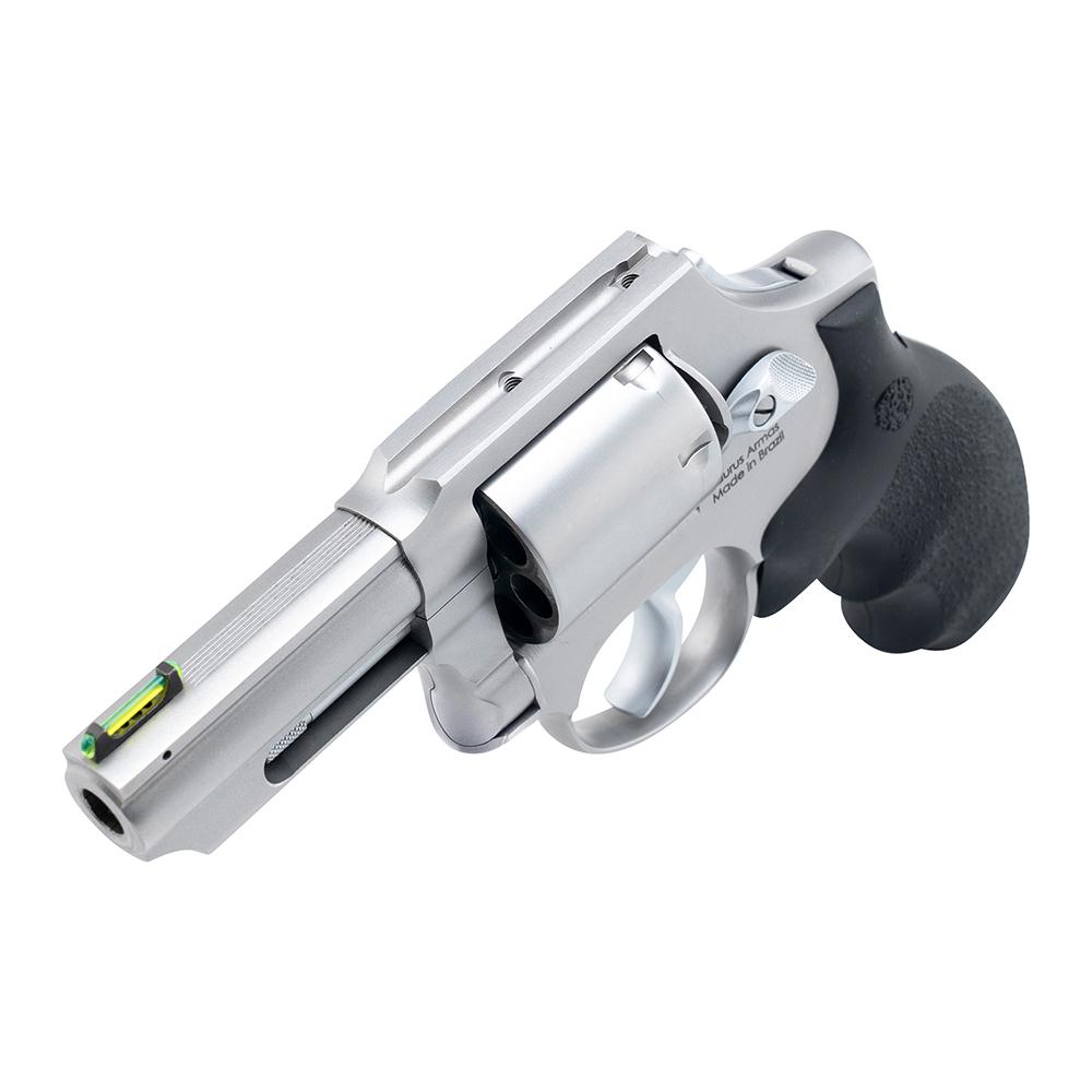 Taurus 66 Combat Handgun .357 Mag 7rd Capacity 3" Stainless Barrel Matte Frame w/Hogue Grip Front Fiber Optic Sight Picture of Taurus International Inc. Taurus 66 Combat 357 Mag Matte Stainless 3" Barrel Hogue Grip 7Rd Cap