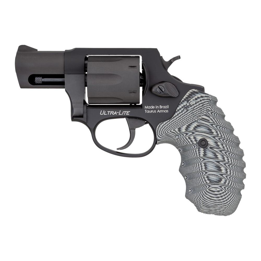 Taurus 856 Ultra Lite Handgun .38 Spl(+P) 6rd Capacity 2" Barrel Black Frame VZ Gray Cyclone Grip Picture of Taurus International Inc. 856 38SPL 2in 6 RDS UL Black VZ Gray CYCLONE Grip