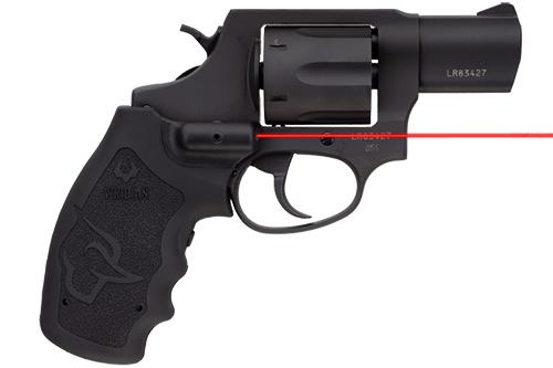 Taurus 856 Handgun .38 Spl(+P) 6rd Capacity 2" Barrel Black/Stainless Frame w/Viridian Red Laser Grip Picture of Taurus International Inc. 856 38Spl 2in Black 6 RDS Viridian Red Laser Grip