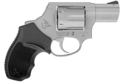 Taurus 856 Handgun w/Concealed Hammer .38 Spl(+P) 6rd Capacity 2" Barrel Black/Stainless Frame Picture of Taurus International Inc. 856 38SPL 2in 6 RDS Stainless Concealed Hammer