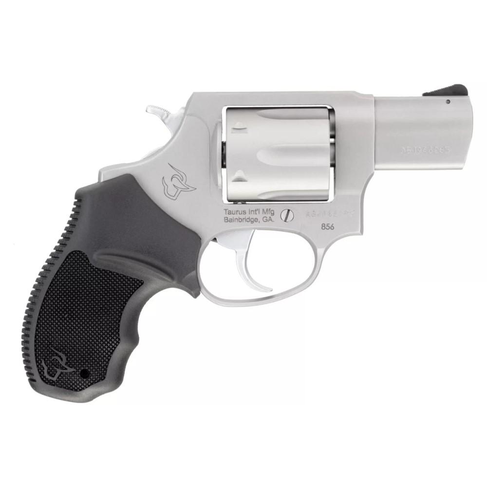 Taurus 856 Handgun Revolver .38 Special 6rd Capacity 2" Barrel Stainless Steel Black Picture of Taurus International Inc. 856 .38 SPL 2'' 6 RDS SS/SS MASS