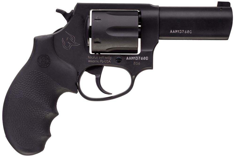 Taurus Defender 856 Handgun .38 Spl(+P) 6rd Capacity 3" Barrel Matte Black Picture of Taurus International Inc. 856 38SPL 3IN 6 RDS BSS/BSS N.S. HOGUE GRIP