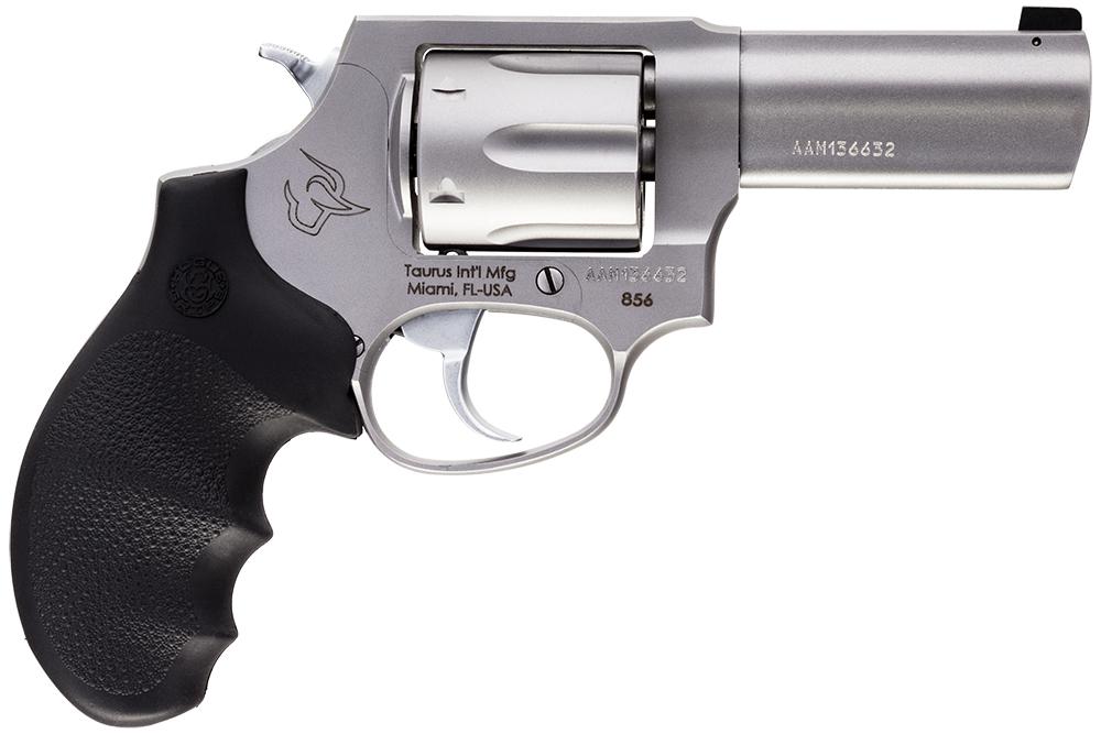 Taurus Defender 856 Handgun .38 Spl(+P) 6rd Capacity 3" Barrel Matte Stainless Picture of Taurus International Inc. 856 38SPL 3IN 6 RDS SS/SS N.S. HOGUE GRIP