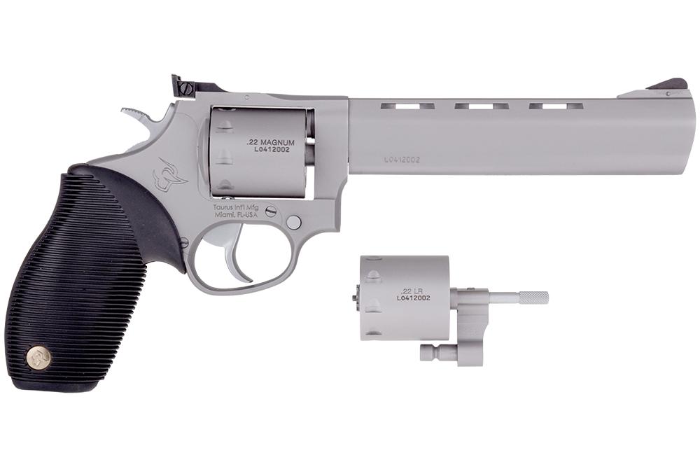Taurus Tracker 992 Handgun .22 LR/.22 WMR 9rd Capacity 6.5" Barrel Matte Stainless Picture of Taurus International Inc. M992 .22LR 22MAG MATTE STS 9RD